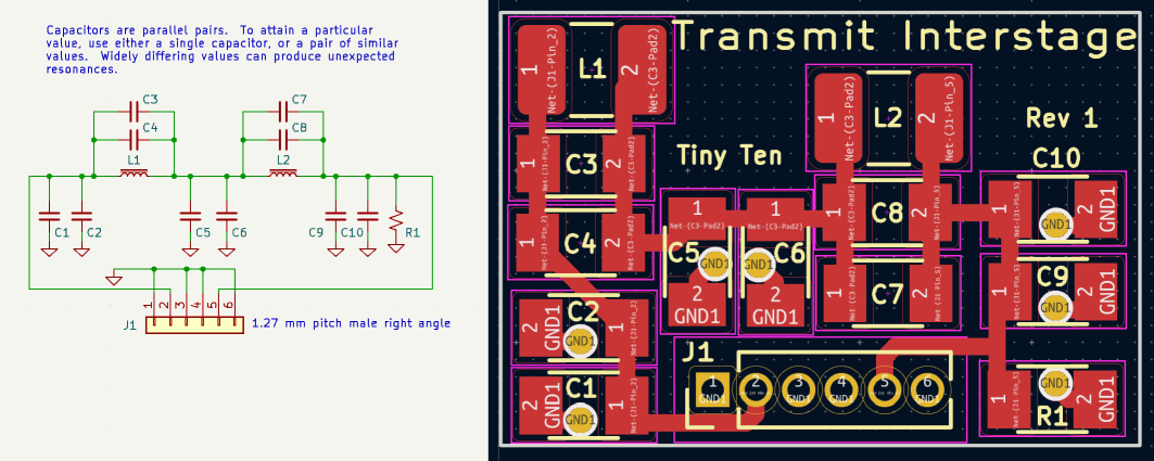 Tiny Ten Interstage Matching Filter