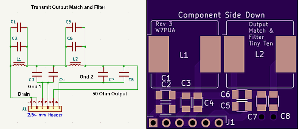 Tiny Ten Output Matching Filter